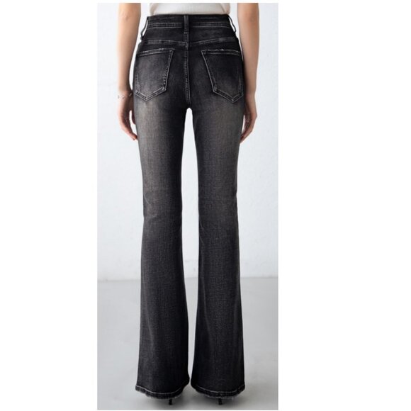 TEA N ROSE FLARE Jeans Black NWT - Picture 3 of 4